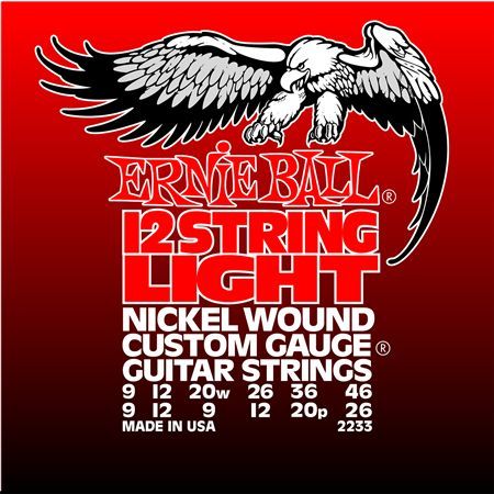 Ernie Ball P02233 12-String Light Electric Nickel Wound 9-9. 46-26.