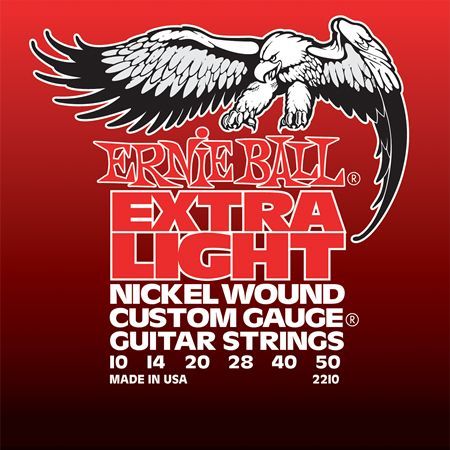 Ernie Ball P02210 Extra Light Electric Nickel Wound 10-50