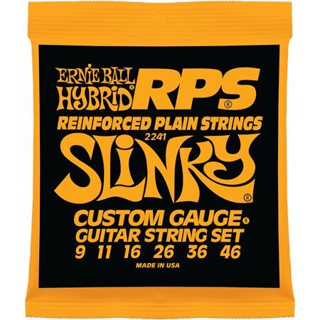 Ernie Ball P02241 RPS-Hybrid Slinky Nickel Wound RPS Reinforced Plain 9-46