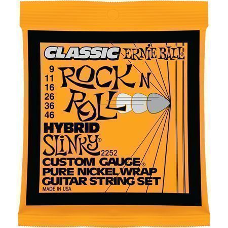 Ernie Ball P02252 Classic Pure Nickel Hybrid Slinky 9-46