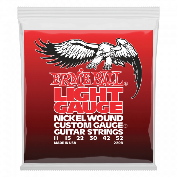 Ernie Ball P02208 Nickel Wound Custom Gauge Light 11-52