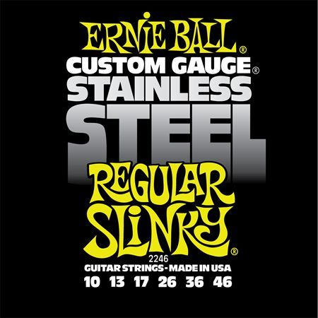 Ernie Ball P02246 Stainless Steel Regular Slinky 10-46