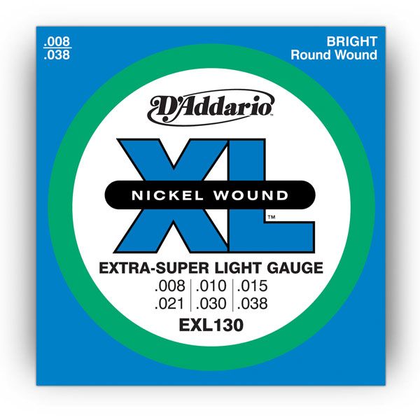 D`ADDARIO EXL130 Extra-Super Light Nickel Wound 8-38