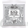 Ernie Ball P02406 ERNESTO PALLA NYLON CLASSICAL BLACK & SILVER 28-42