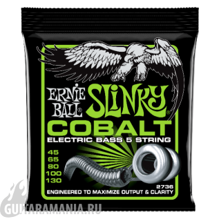 Ernie Ball P02736 Regular Slinky Cobalt Bass 45-130