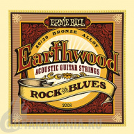 Ernie Ball P02008 EARTHWOOD ROCK & BLUES ACOUSTIC 80/20 BRONZE W/ PLAIN G 10-52