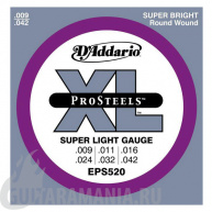 D`ADDARIO EPS520 ProSteels Super Light 9-42