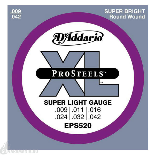 D`ADDARIO EPS520 ProSteels Super Light 9-42