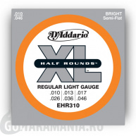 D`ADDARIO EHR310 Regular Light Half Rounds 10-46