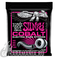 Ernie Ball P02734 Super Slinky Cobalt Bass 45-100