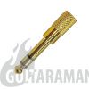 3.5mm Female to 6.35mm Stereo Audio Jack Adaptor Gold