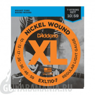 D`ADDARIO EXL110-7 Regular Light Nickel Wound 10-59