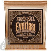 Ernie Ball P02544 Everlast Coated Phosphor Bronze Medium 13-56