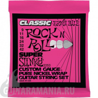 Ernie Ball P02253 Super Slinky Classic Pure Nickel 9-42