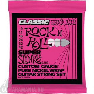 Ernie Ball P02253 Super Slinky Classic Pure Nickel 9-42