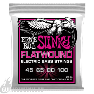 Ernie Ball P02814 Super Slinky Flatwound Bass 45-100