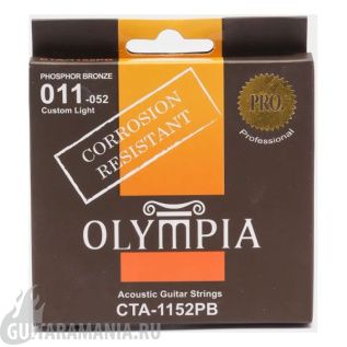 Olympia CTA-1152PB Phosphor Bronze Custom Light 11-52
