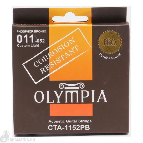 Olympia CTA-1152PB Phosphor Bronze Custom Light 11-52