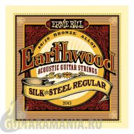 Ernie Ball P02043 Earthwood 80/20 Bronze Silk & Regular 13-56