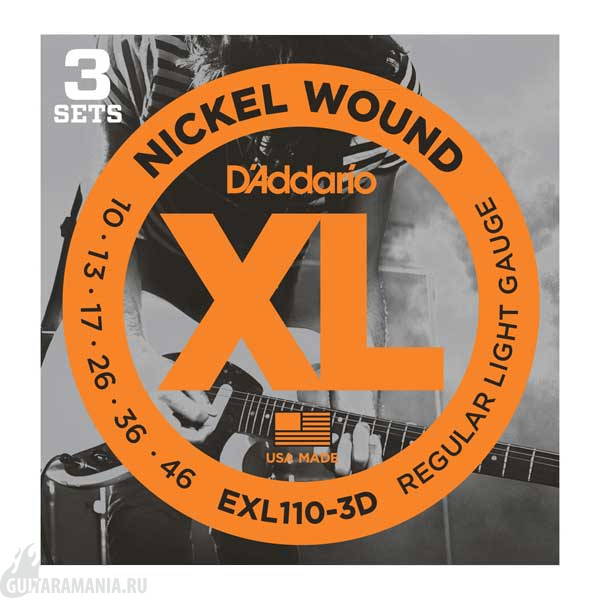 D`ADDARIO EXL110-3D Regular Light Gauge 10-46