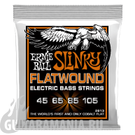 Ernie Ball P02813 Hybrid Slinky Flatwound Bass 45-105