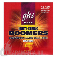 GHS 5ML-DYB Bass Boomers Medium Light String