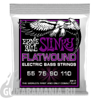 Ernie Ball P02811 Power Slinky Flatwound Bass 55-110