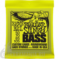 Ernie Ball P02832 REGULAR SLINKY BASS NICKEL WOUND 50-105