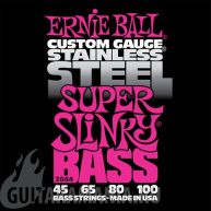 Ernie Ball P02844 Super Slinky Stainless Steel Bass 45-100