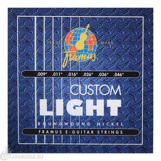 Framus 45210 Blue Label Nickel Roundwound, Custom Light 9-46