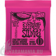 Ernie Ball P02623 7-string Super Slinky Nickel Wound 9-52