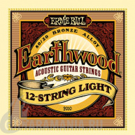 Ernie Ball P02010 EARTHWOOD 12-STRING LIGHT ACOUSTIC 80/20 BRONZE 9-46. 9-26.