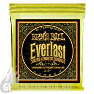 Ernie Ball P02558 Everlast Coated 80/20 Bronze Light 11-52