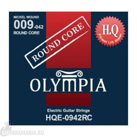 Olympia HQE-0942RC Round Core Nickel Wound 09-42
