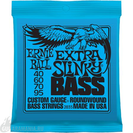 Ernie Ball P02835 Extra Slinky Round Wound Bass 40-95